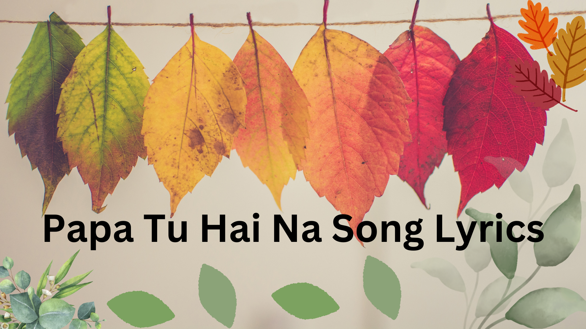 Papa Tu Hai Na Song Lyrics